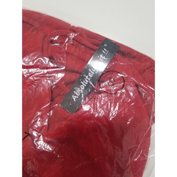 Absolutely Love It V Neck Ruched Midi Cami Dress In Red Size Small - Picture 5 of 6